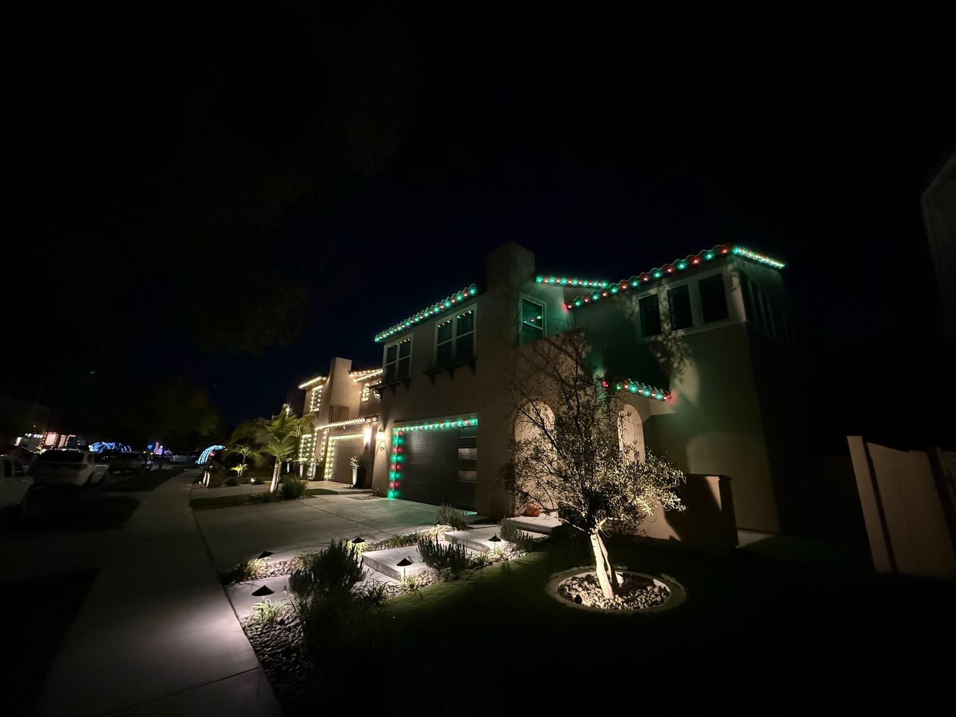 Festive Holiday Lighting in Santee