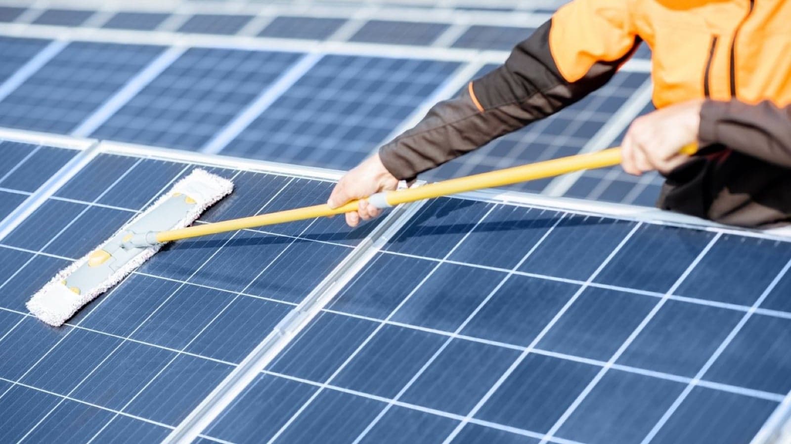 brush for cleaning solar panels