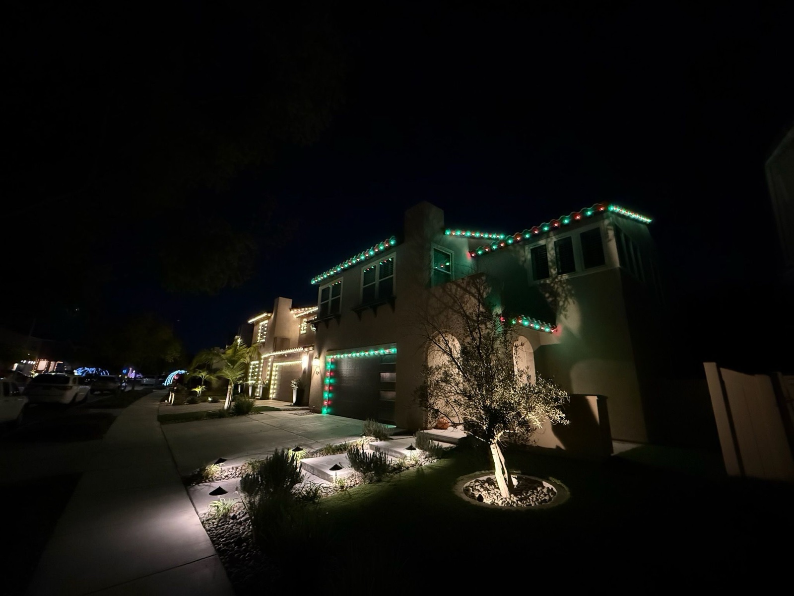 Festive Holiday Lighting in Santee